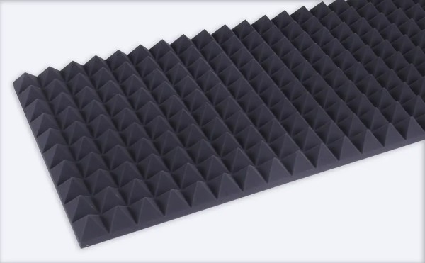 Basotect Dark Ecobalanced Pyramid 5 cm selbstklebend