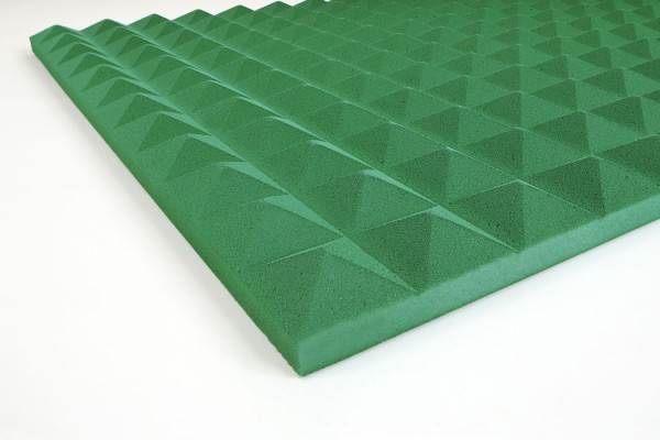 Pyramidenschaumstoff Basotect 3 cm grün