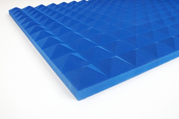 Pyramidenschaumstoff Basotect 3 cm blau